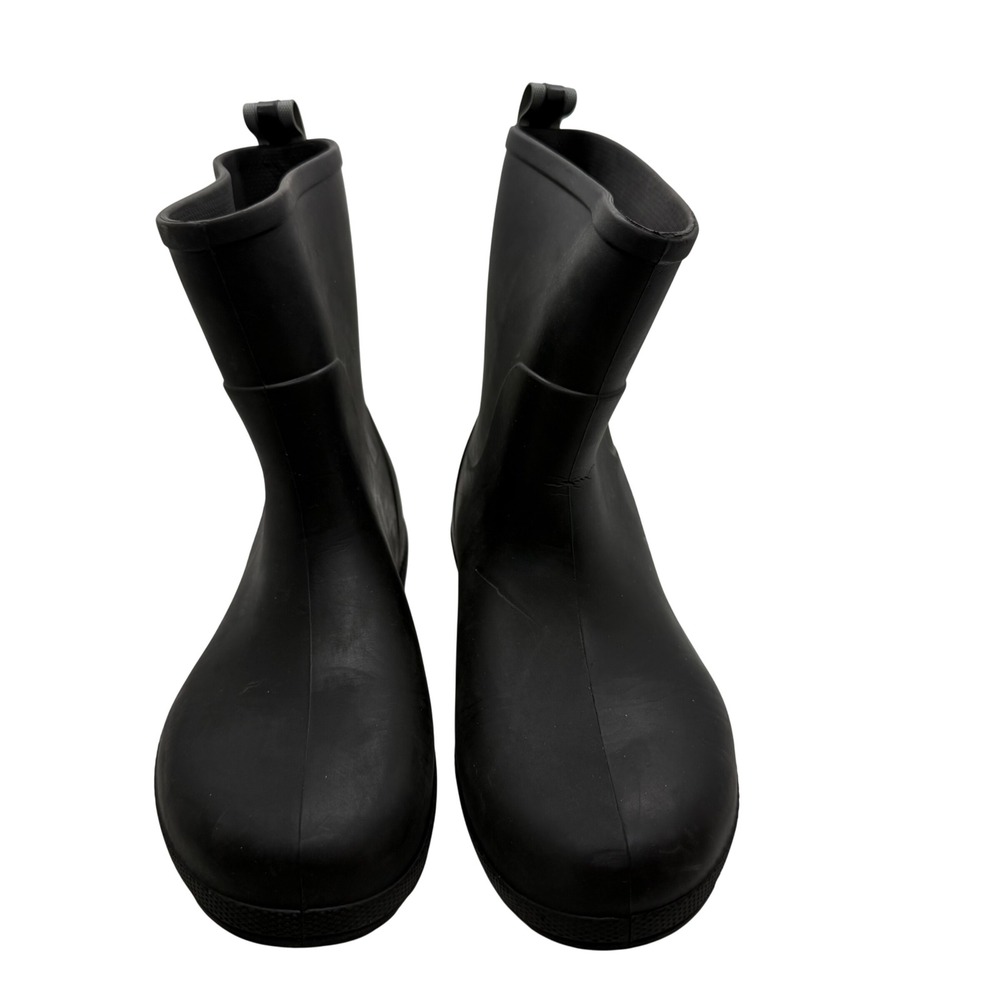 Totes Everywear Rain Boots Mens 4-5 Womens 6-7 Black Waterproof Rubber 1145
